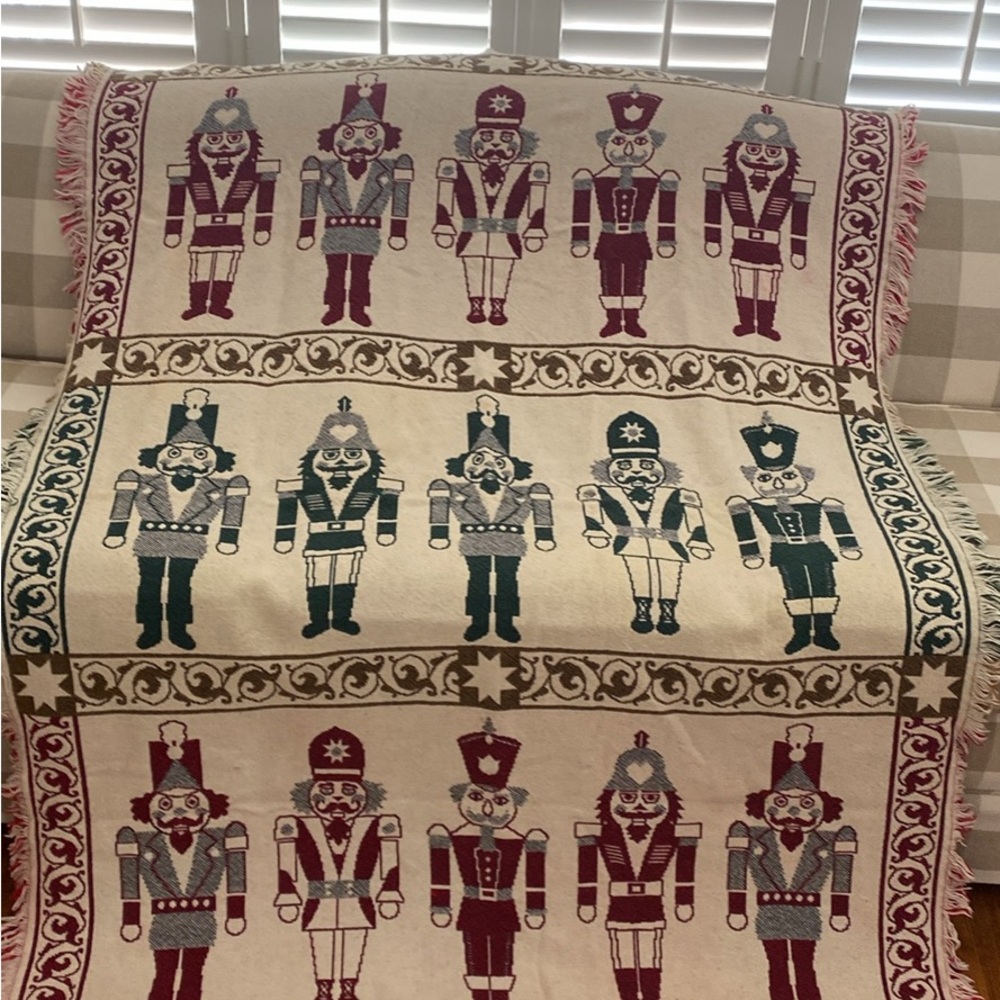 Nutcracker Holiday Throw Blanket